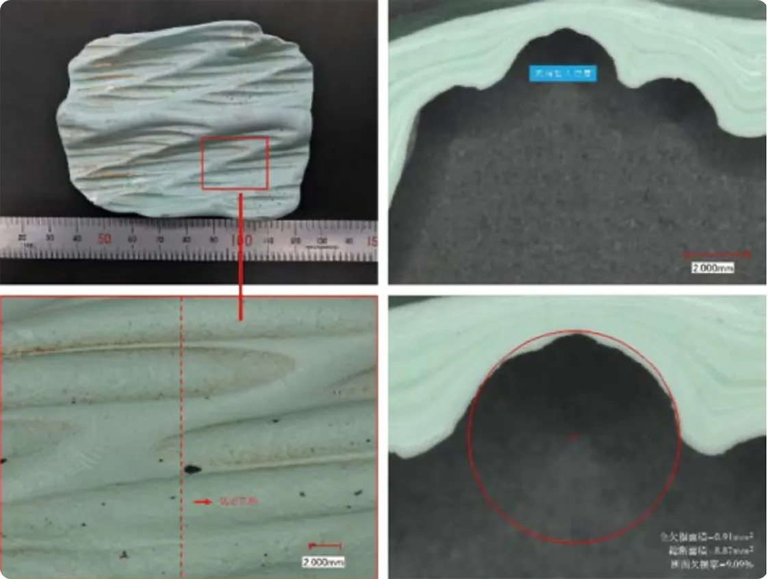 レプリカ外観と断面計測