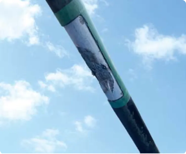 部分開封、グラウト材撤去