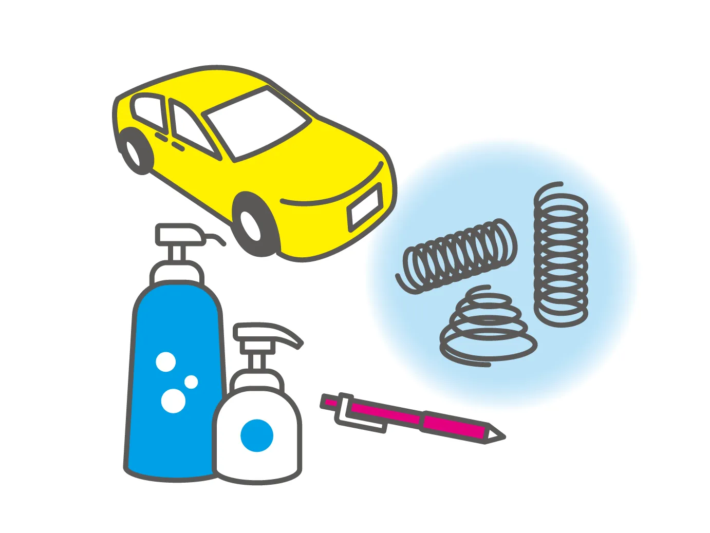 PC鋼ステンレス鋼線材のイラスト