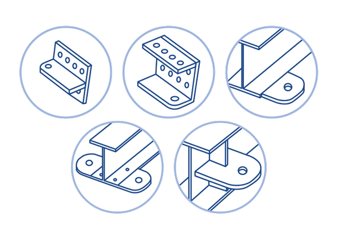 ガセットプレート 各種形状
