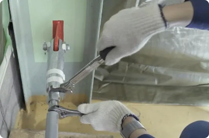 耐震ケーブルブレース 取り付け体験